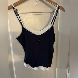 Frankee & Skylarr Navy and White Camisole Top‎